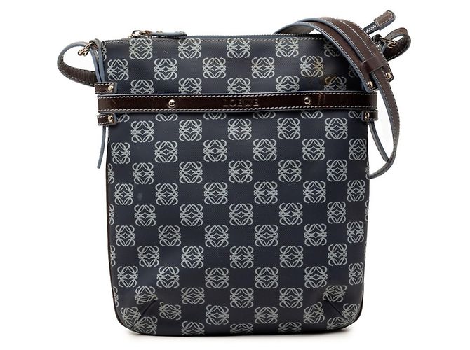 Borsa a tracolla Loewe Repeat Anagram Blu navy