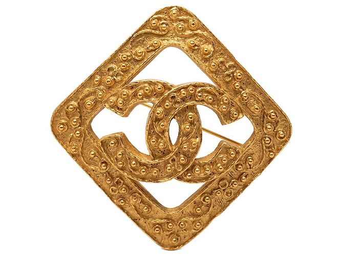 Spilla Chanel Coco Mark Diamond D'oro 