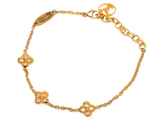 Pulseira Louis Vuitton Monogram Flowerful LV Circle Dourado
