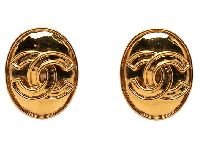 Timeless Orecchini a clip vintage Chanel Coco Mark D'oro