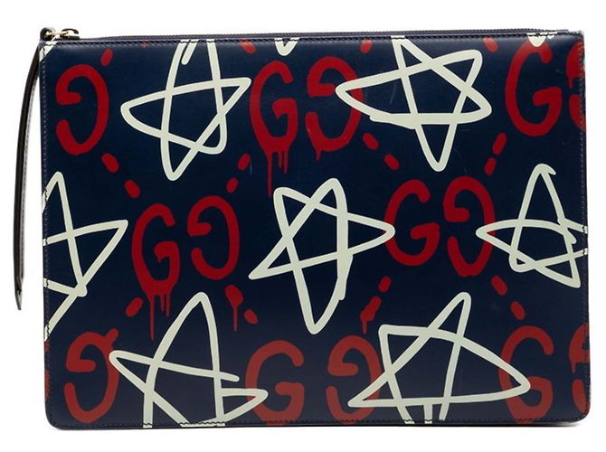 Clutch Gucci GG Ghost Multicolore Blu navy
