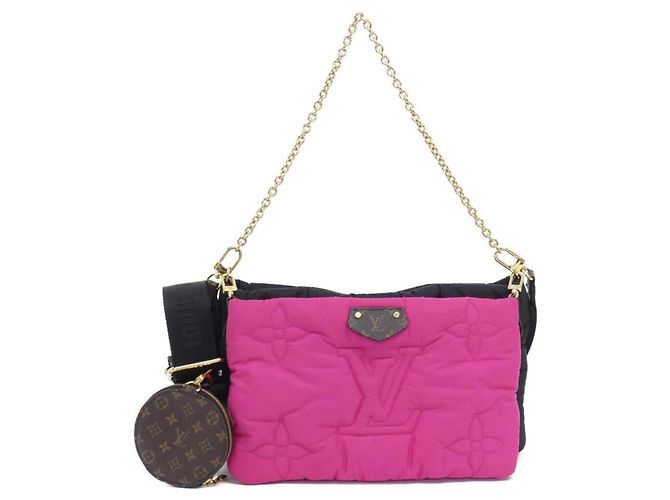 Louis Vuitton LV Pillow Maxi Multi Pochette Accessoires Noir Rose