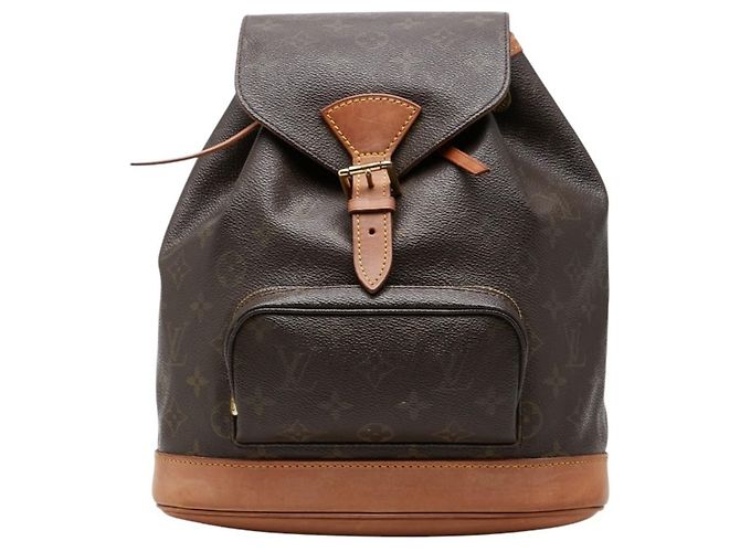 Mochila Louis Vuitton Monogram Montsouris MM Marrom