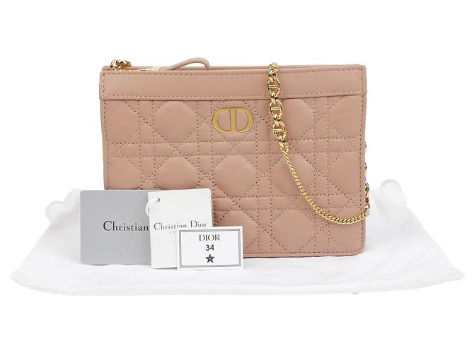 Dior Borsa a tracolla Caro Chain Rosa