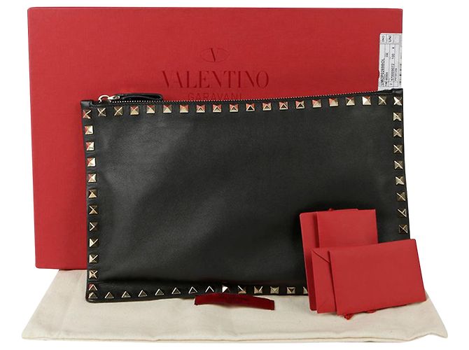 Valentino Garavani Pochette Rockstud Noir 