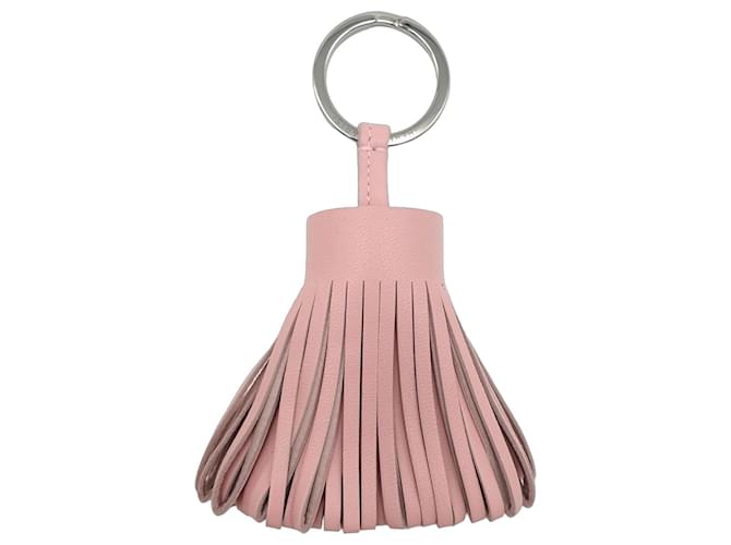 Hermès Llavero Carmen, Rose Sakura, piel de cordero Milo Rosa 