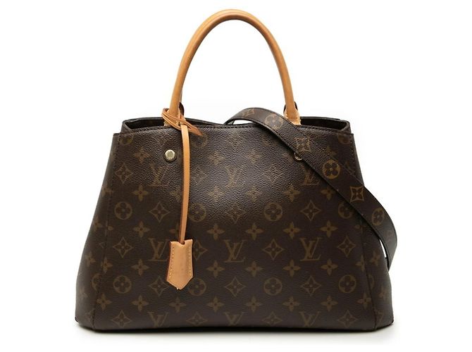 Bolsa Louis Vuitton Monogram Montaigne MM Marrom