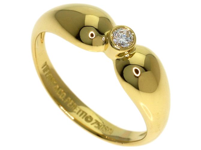 Elsa Peretti Anillo Tiffany & Co. Double Teardrop de Diamante