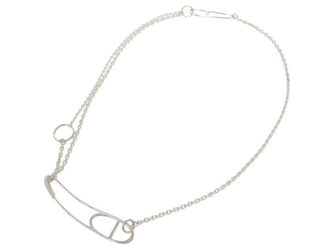 Hermès Collana lunga Hermes Chaine d'Ancre Punk Argento