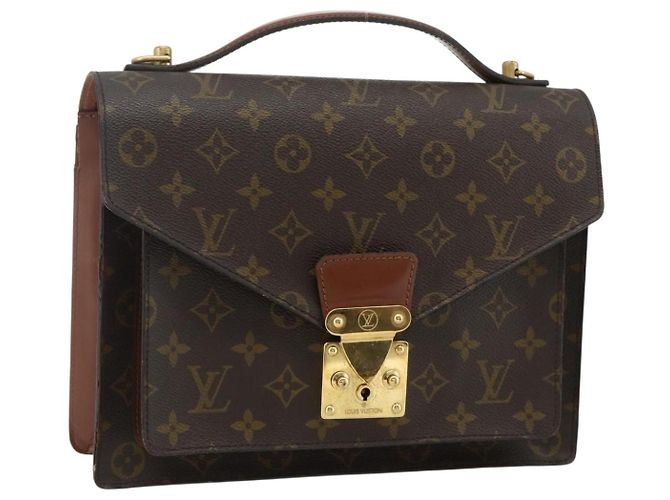 LOUIS VUITTON Bolsa Monogram Monceau 28 M51185 LV Auth 177198 Monograma