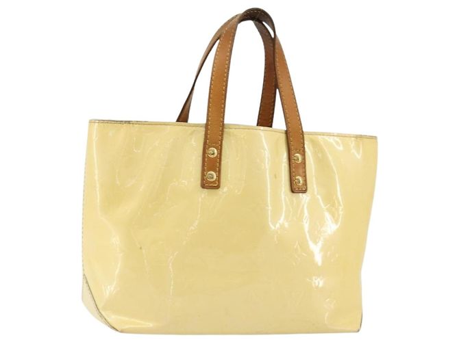 LOUIS VUITTON Bolso Monogram Vernis Reade PM Gris M91145 LV Auth BA12366