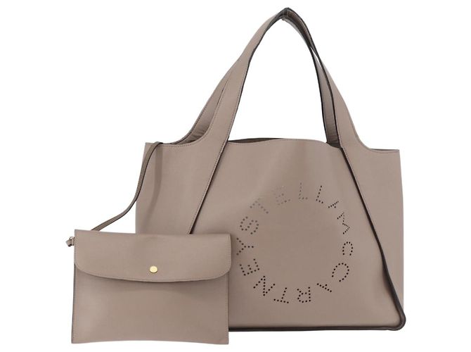 Autre Marque Borsa a tracolla Stella MacCartney in pelle beige Auth ka4182