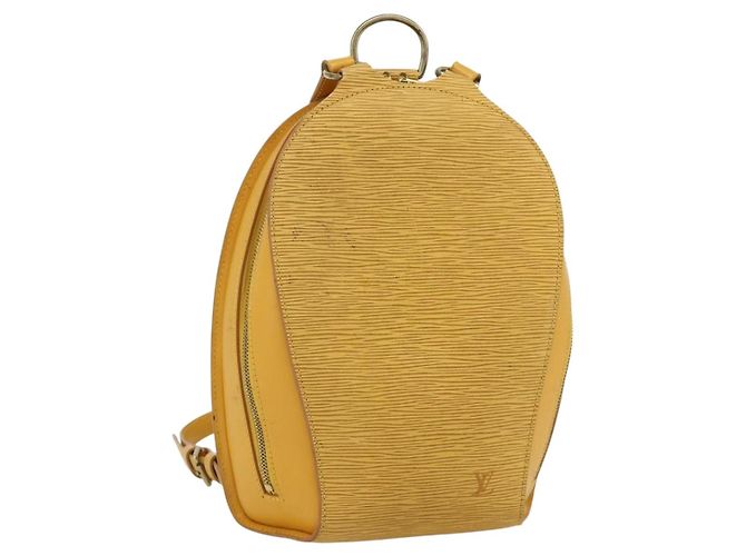 Mochila LOUIS VUITTON Epi Mabillon Amarillo M52239 LV Auth 177227