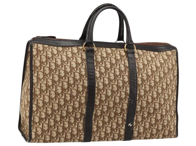 Borsa Christian Dior Trotter Canvas Beige Auth 176827