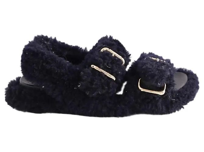 Marni Navy mules Navy blue