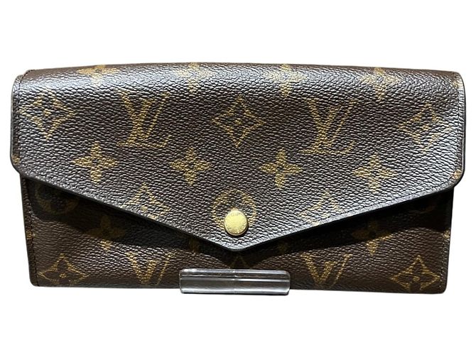 Cartera Sarah Long Louis Vuitton Castaño