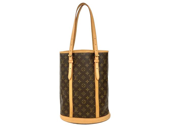 Sac cabas Louis Vuitton Bucket GM Marron