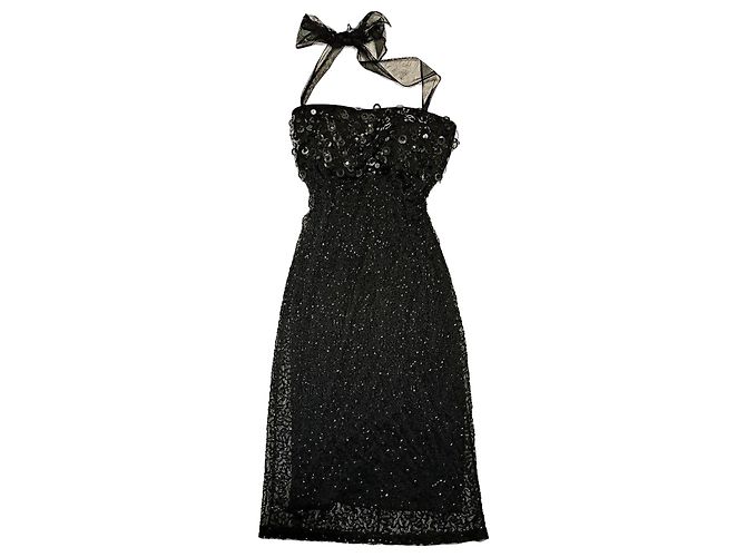 Marvel by La Perla Vintage Abendkleid Schwarz
