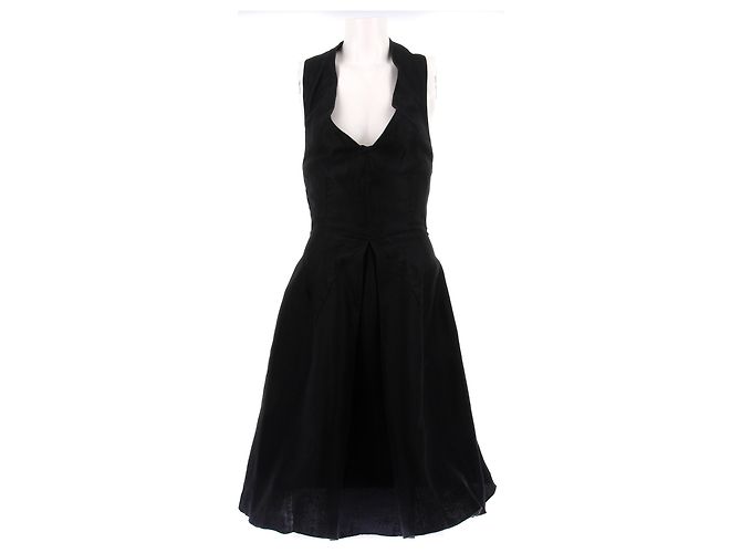 Dolce & Gabbana Schwarzes Baumwollkleid Größe 42