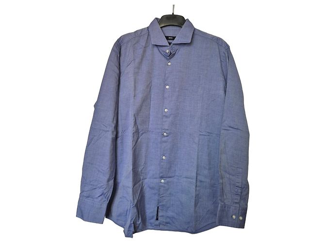 Hugo Boss Camicia da Uomo Slim Fit Azzurra Blu