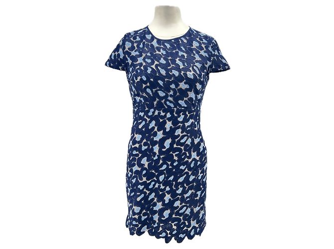 Vestido de renda azul Sandro
