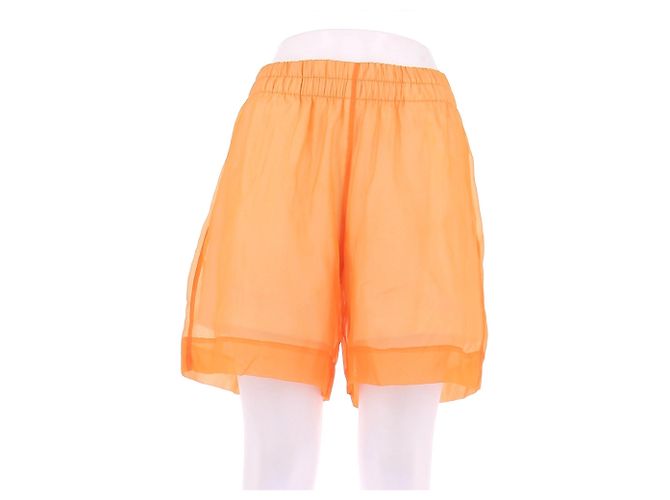 Pantalones cortos de tul naranja Dries Van Noten