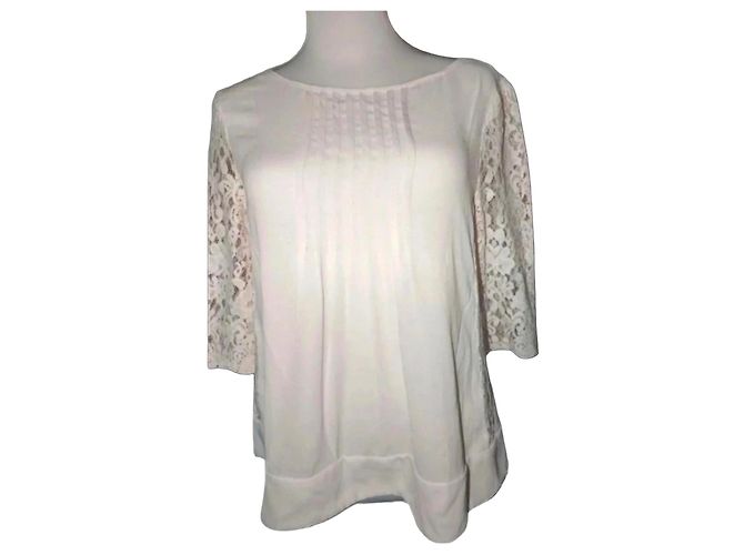 Claudie Pierlot Weiße Spitzenbluse