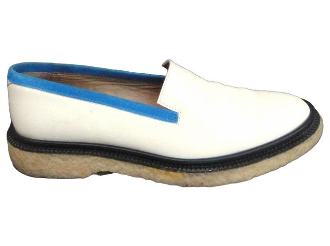 Adieu Paris Leder Loafer Weiß