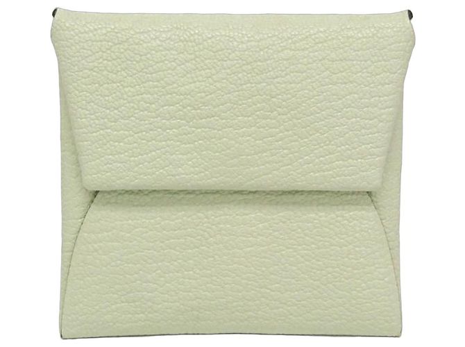 Hermès Hermes Bastia Verso Coin Purse Light green Light blue