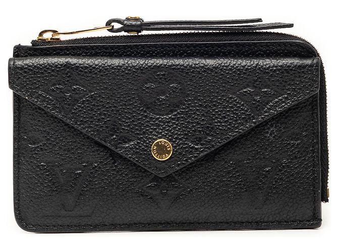 Louis Vuitton Black Monogram Empreinte Recto Verso Card Holder