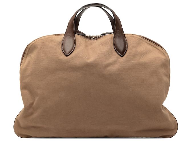 Hermès Brown Canvas Edit 42 Marrom