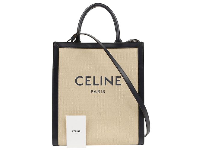 Cabas Céline Piccola Tote Verticale e Borsa a Spalla Blu 