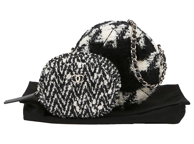 Chanel Mini borsa a tracolla Double Duo Nero