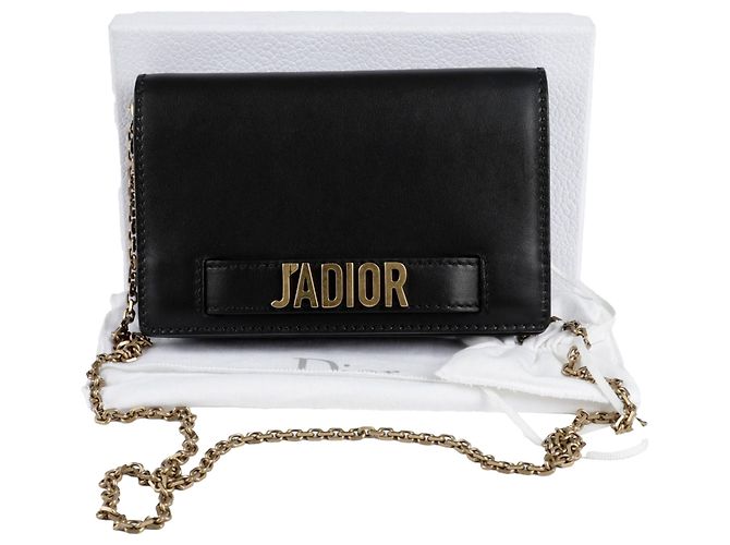 Dior Borsa clutch con catena e a tracolla Nero