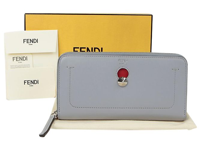 Fendi Portafoglio Lungo Blu