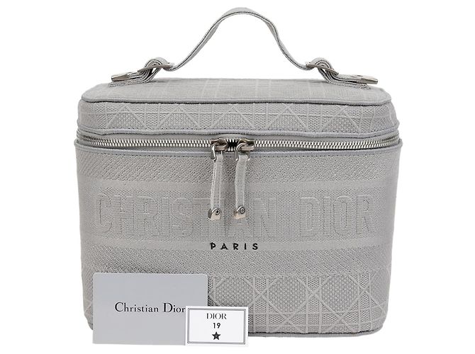 Dior Borsa Tote Vanity da Viaggio Grigio