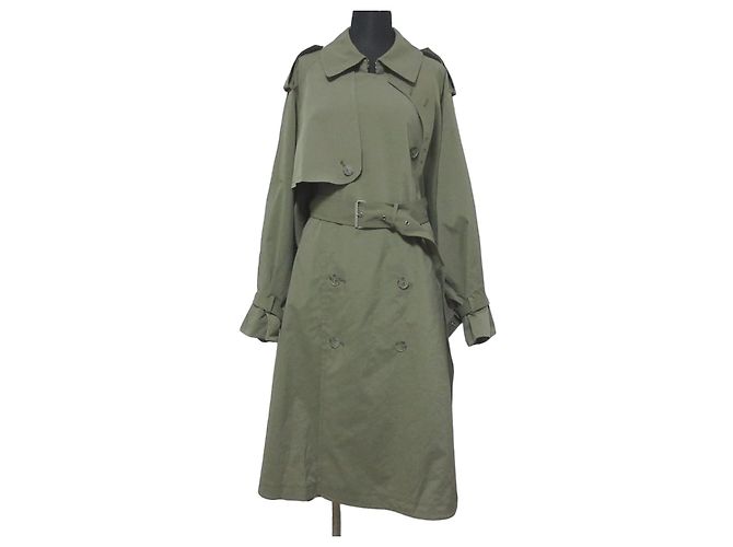 Autre Marque STUNNING LURE Trench Lungo Verde Cachi