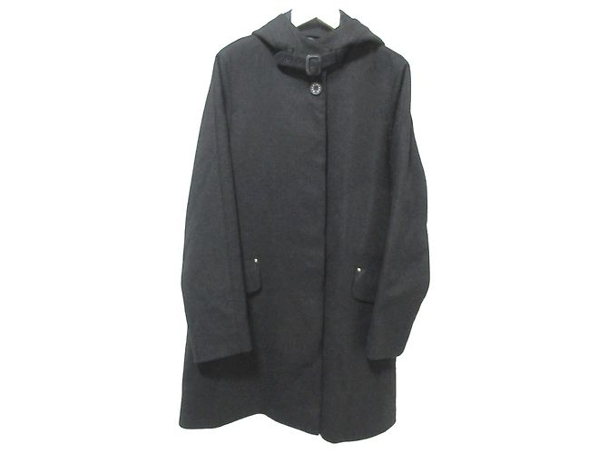 Autre Marque Cappotto Mackintosh Golden Fox con cappuccio e collo alto Nero