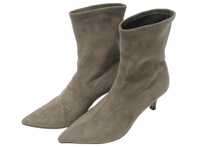 Autre Marque Botas curtas de camurça Fabio Rusconi Marrom