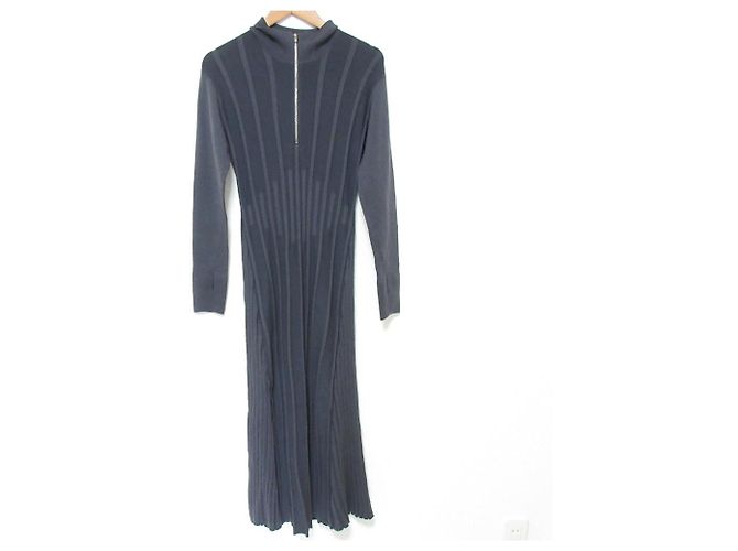Autre Marque CINOH STRICKKLEID MIT REISSVERSCHLUSS Blau Marineblau