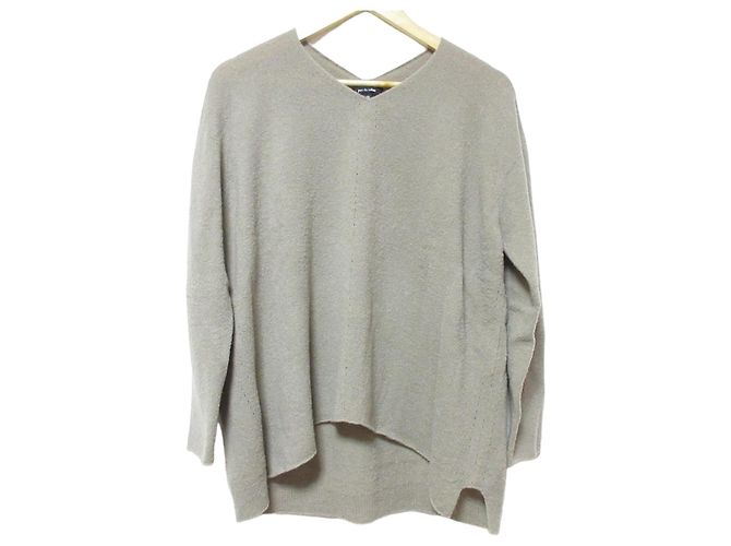 Autre Marque Tejido de lana bouclé suave pas de calais Beige