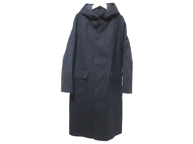 Autre Marque Abrigo con capucha de caucho Mackintosh Azul Azul marino