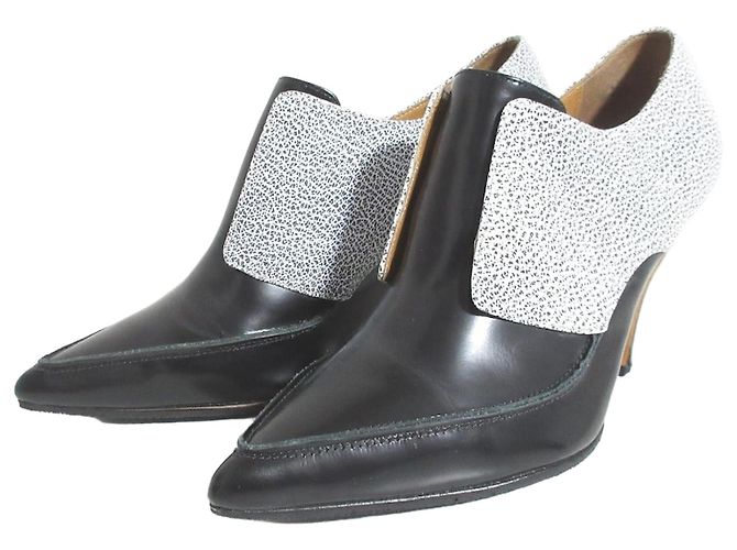 Autre Marque 3.1 Phillip Lim Pointed Toe Bicolor Booties Black White