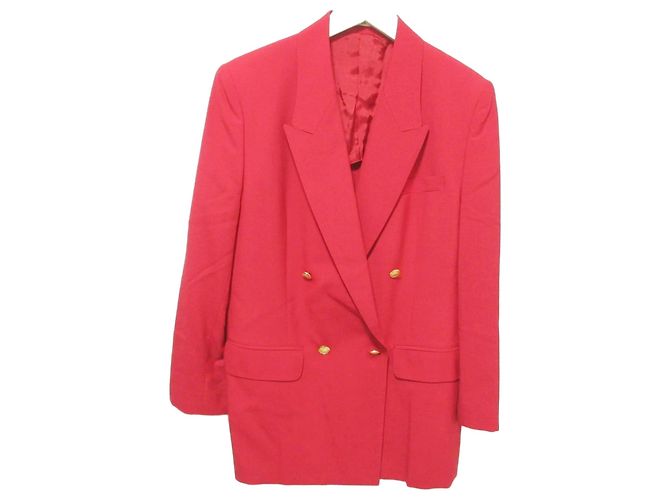 Autre Marque Giacca sartoriale doppiopetto DAKS Rosso