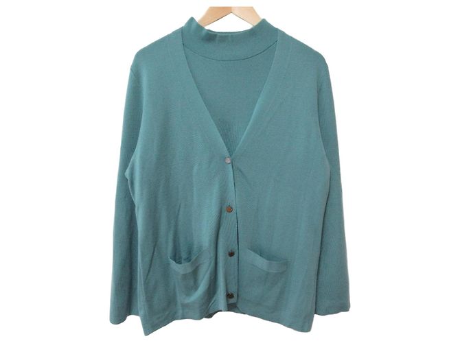 Autre Marque Mackintosh Riasmooth Strick 2way Cardigan Ensemble Grün