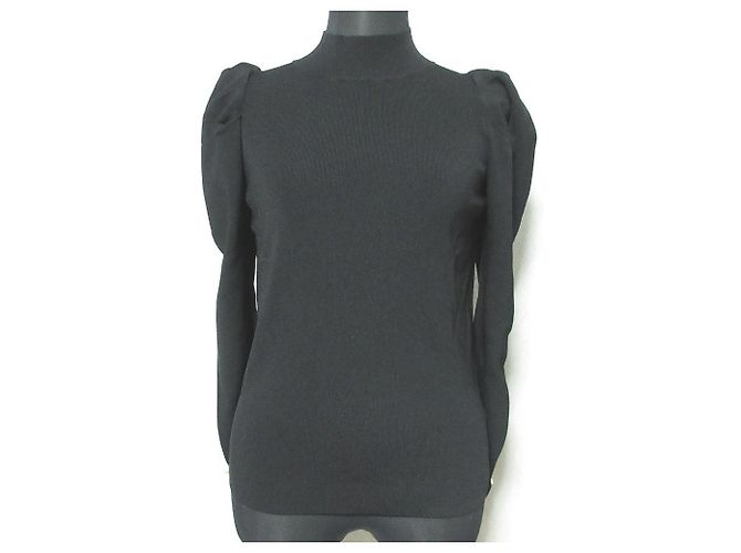 Autre Marque Tiara Strickpullover mit Volumen Schwarz