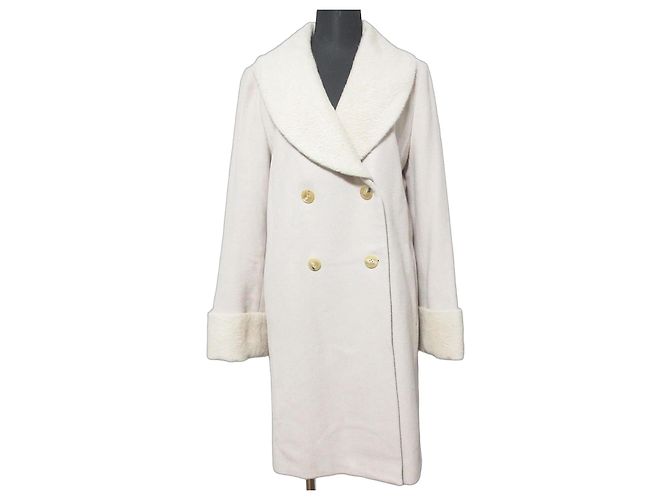 Autre Marque Cappotto Ballsey Double Melton Beige