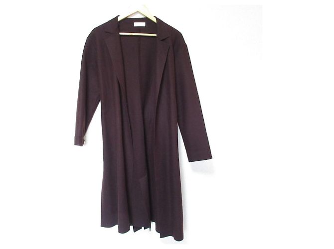 Autre Marque RIVE DROITE Asshuku Smooth Henkei Chester Coat Coat Marrone Bordò