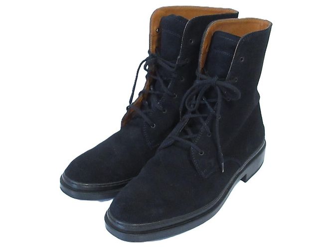 TOD'S Suede Short Boots Black