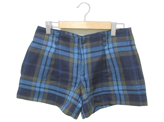Autre Marque Short de lã xadrez O'Neil of Dublin Azul